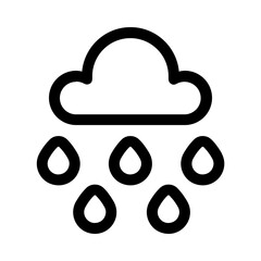 rainwater icon with line style, perfect for user interface projects