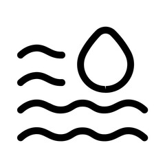 water flow icon with line style, perfect for user interface projects