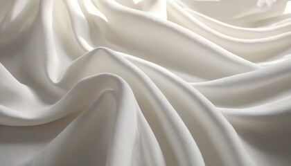 Obraz premium abstract waves of soft white fabric illuminated by warm light background