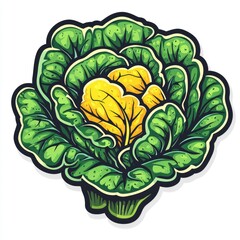 Obraz premium Vibrant Green Cabbage: A Close-Up Look at Nature's Bounty. Fresh, healthy, and full of nutrients, this image showcases the beauty of this cruciferous vegetable.