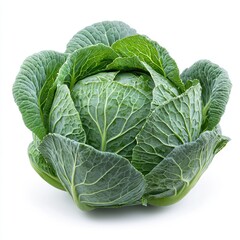 Fototapeta premium Vibrant Green Cabbage: Fresh, Healthy Vegetable for Delicious Recipes