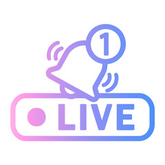 bell Line Gradient Icon