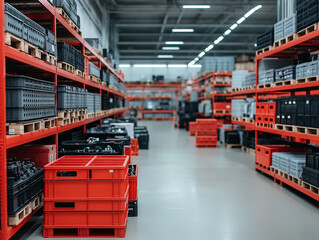 Vast Auto Parts Warehouse Stocked with Essential Components