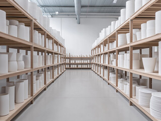 Expansive Ceramic Studio Brimming with Pottery and Creative Designs