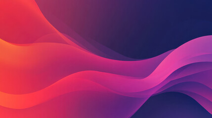 Abstract Flowing Waves: Vibrant Hues of Red, Pink, and Purple