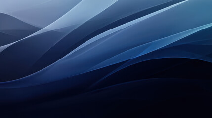 Obraz premium Serene Blue Abstract Waves 