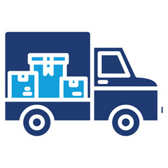 Delivery Truck Icon Element For Design