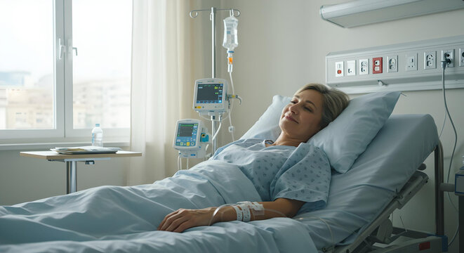 patient recovering in hospital	