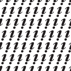 Seamless Black and White Pattern with Geometric Repeating Shapes for Modern Design