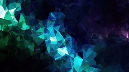 Obraz premium Abstract background combining black, dark, navy, violet, blue, petrol, teal, turquoise, agua, emerald green and white. Beautiful blend of various deep and light hues creating an eye-catching abstract 