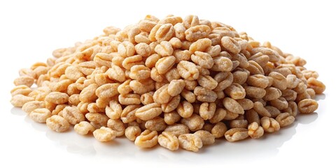 Fototapeta premium Classic puffed wheat, isolated shot, nostalgic cereal.