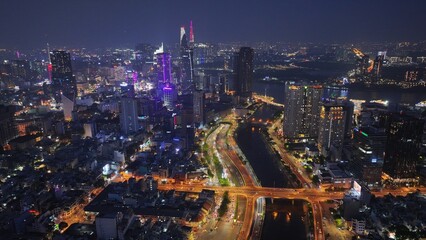 Fototapeta premium Saigon from above
