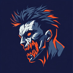 Fototapeta premium Zombie illustration sports team logo