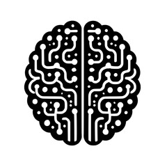 Digital Brain: A stylized illustration of a human brain with intricate circuit board patterns, symbolizing the interconnectedness of thought, technology, and the digital age.