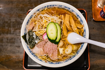 山形名物の冷やしラーメン
