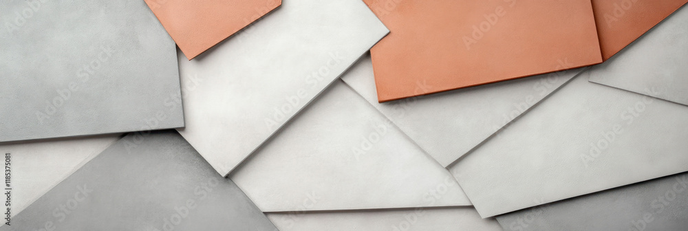 Aufkleber Textured surfaces in various colors and shapes create modern aesthetic