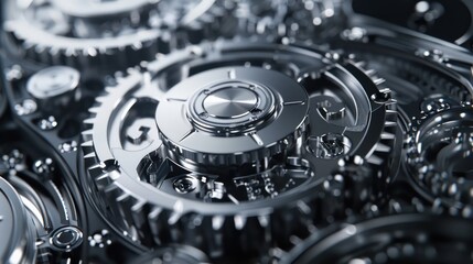 metal gears of various sizes and shapes 