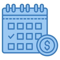 Payroll Calendar Icon Element For Design