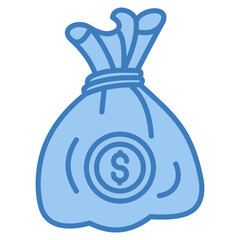 Money Sack Icon Element For Design