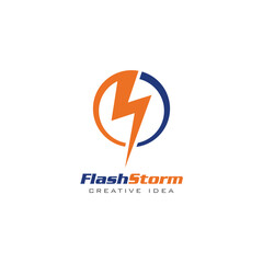 Creative Flash Concept Logo Design Template