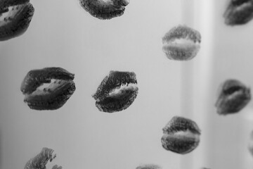 black and white lipstick 