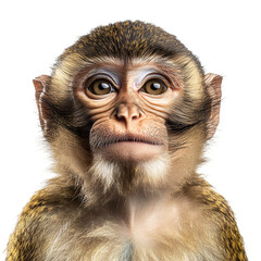 Monkey isolated on transparent background