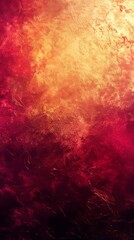 Naklejka premium Noisy golden crimson gradient background, subtle tones texture, social media banner, vivid highlights, Generative AI