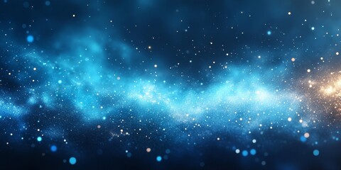 Obraz premium Abstract blue turquoise gradient background, vivid flows texture, event poster, dynamic appeal, Generative AI