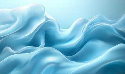 Fototapeta premium Pastel blue turquoise gradient background, soft textures texture, social media banner, vivid highlights, Generative AI