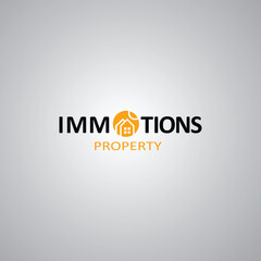 House Logo. Gold House Symbol. Usable for Real Estate, Construction, Architecture and Building Logos.