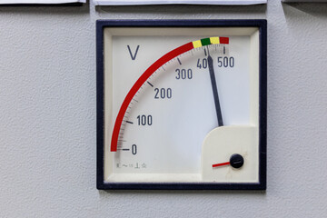 The device used to measure voltage is called a voltmeter.