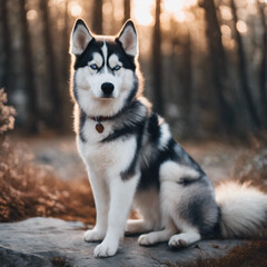 Husky Dog Closeup