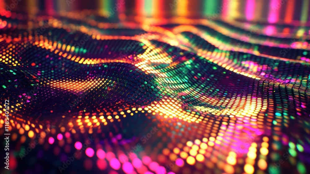 Poster abstract colorful wave pattern. (2)