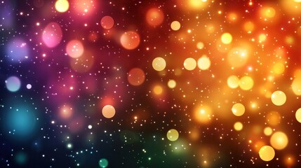 Abstract colorful bokeh lights background. (1)