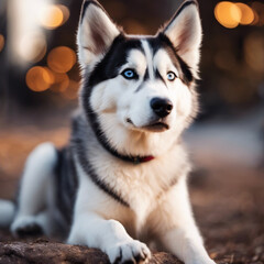 Husky Dog Closeup