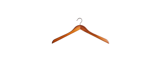 wooden clothes hanger white background