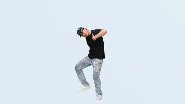 dance, man, dancer, hip hop, action, full body, japanese, asian, cut out, copy space, powerful, training, lesson, trainer, fitness, exercise, breaking, 60p, cool, choreography, choreographer, stage, e
