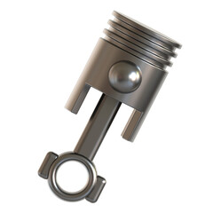 engine piston 3d icon illustration 