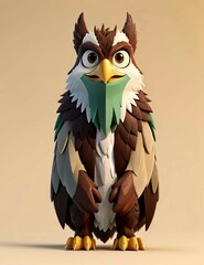 Fototapeta premium owl on a branch