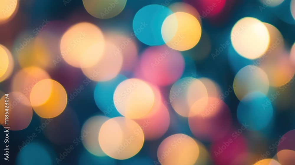 Poster artistic defocused design blending color and texture.