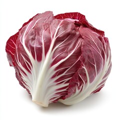 Obraz premium Vibrant Radicchio: A Culinary Delight. This image showcases the rich colors and textures of fresh radicchio, a healthy and flavorful addition to any meal.