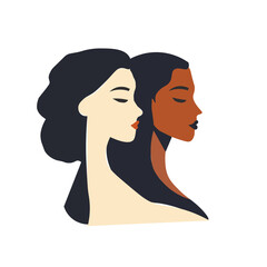 silhouette with hair