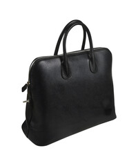 Naklejka premium women's classic handbag, fashion bag transparent background, fashion purse handbag , Fashionable stylish Shoulder Bag mockup, black leather woman's bag