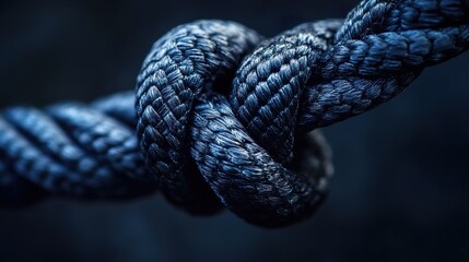 Intricate Rope Knot: A Study in Texture and Form