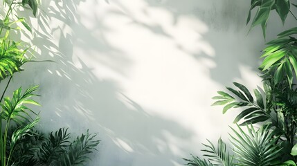 Obraz premium Tropical Greenery Background