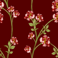 Beautiful seamless pattern with floral background.