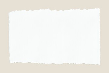 Obraz premium Ripped white paper collage element