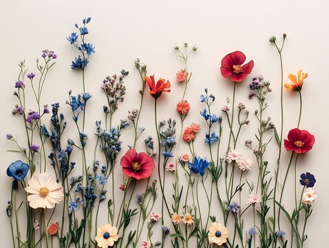 dry scrap paper flowers, spring wallapaper and death nature concept