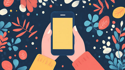 Mockup vector telephone