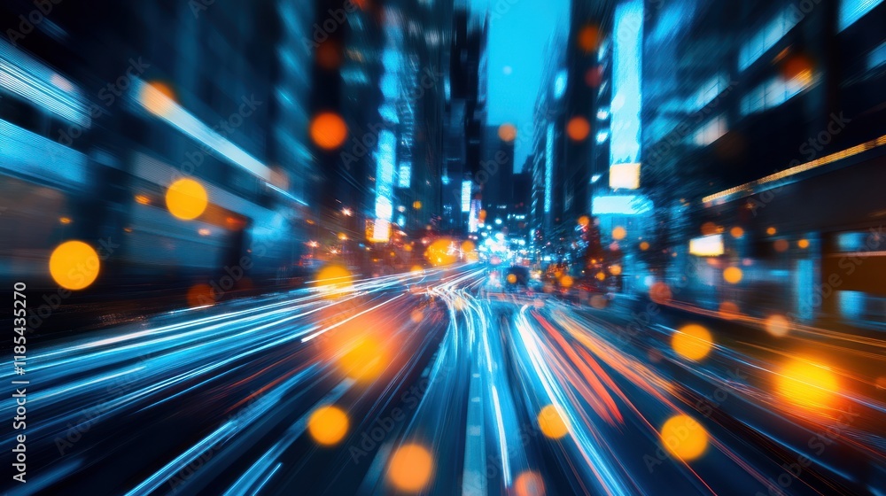 Poster dynamic blur for modern graphics and digital branding.
